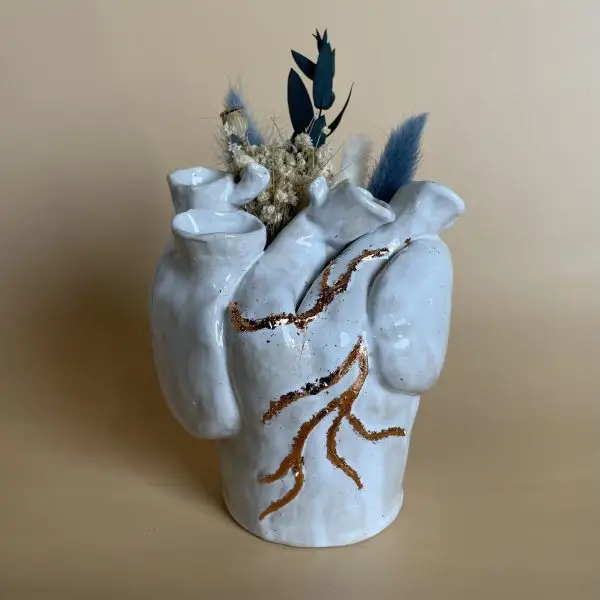 Heart sculpture XLVIII by Stephanie Dyrby