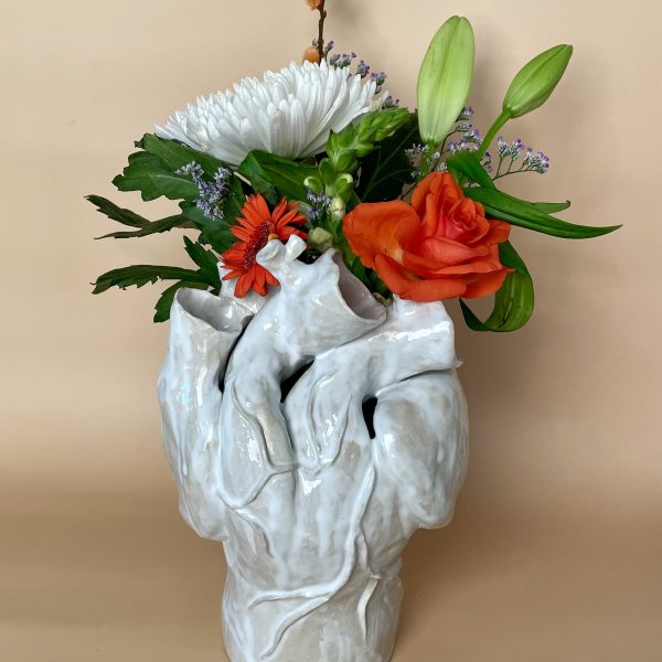 Heart sculpture by artist Stephanie Dyrby