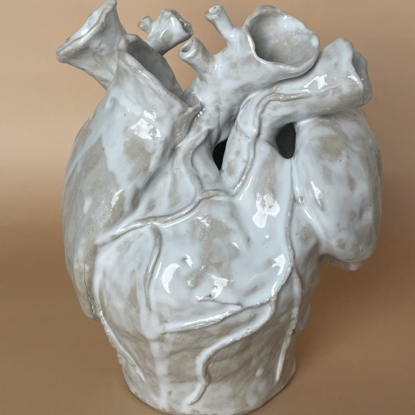 Heart sculpture by artist Stephanie Dyrby