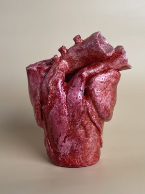 Heart sculpture by artist Stephanie Dyrby